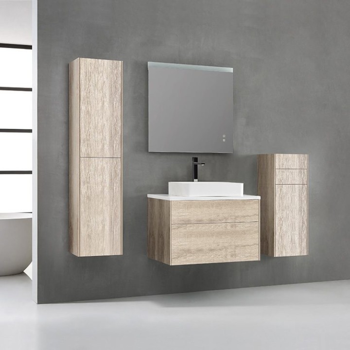 Koupelnová skříňka StoneArt Venice VE-0800pro-5 dubová světlá 80×52