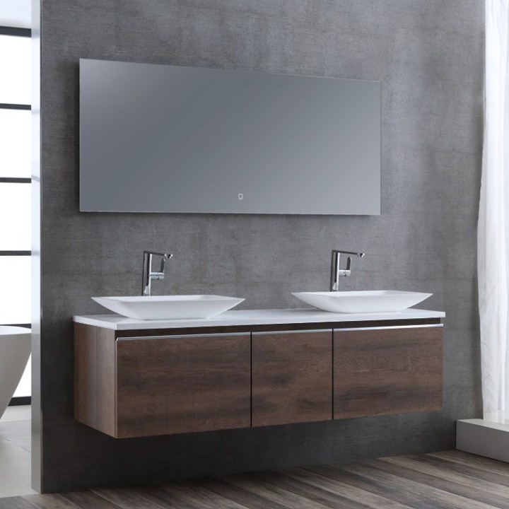 Koupelnový nábytek – set StoneArt Milano ME-1600pro-1 dubový tmavý 160×45