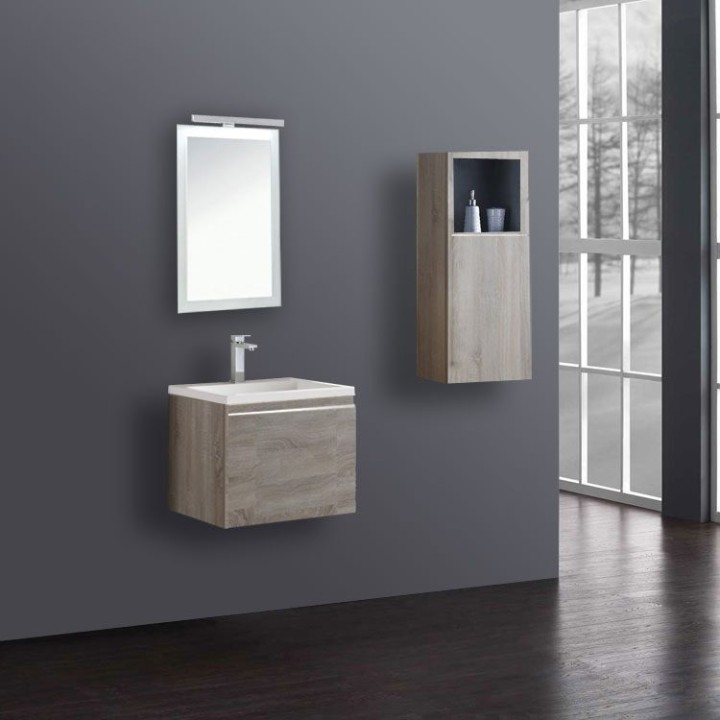Koupelnová skříňka StoneArt Milano ME-0600 dubová světlá 60×45