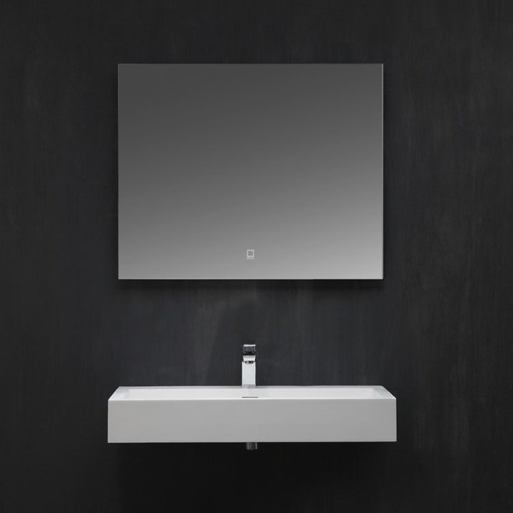 Umyvadlo StoneArt LP6208 z minerálního kamene bílé 80×46 lesklé
