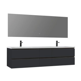 Koupelnový nábytek – set StoneArt Monte Carlo MC-2000 tmavě šedý 200×52