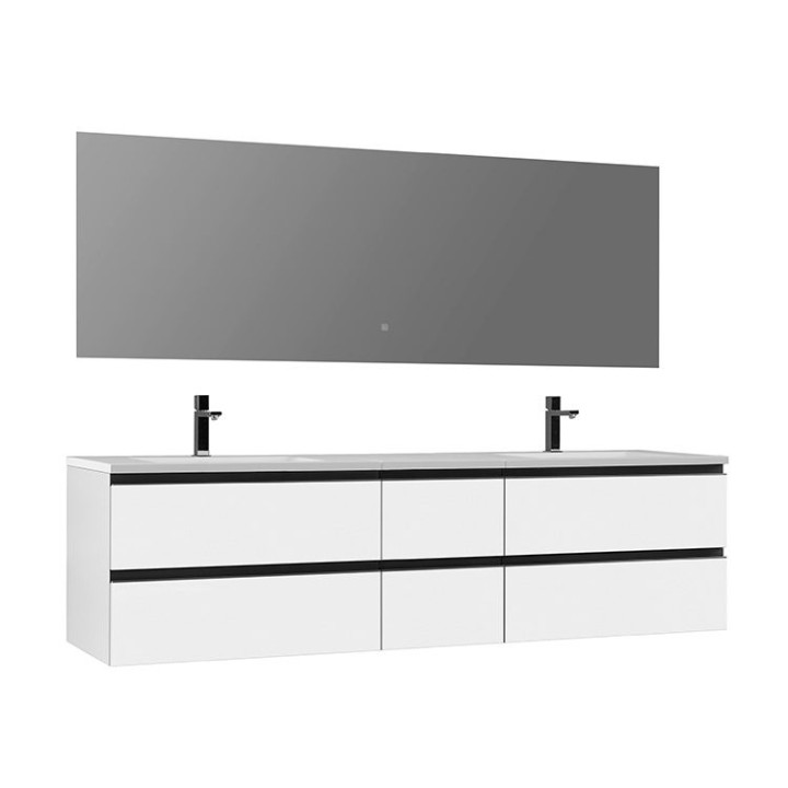 Koupelnový nábytek – set StoneArt Monte Carlo MC-2000 bílý 200×52