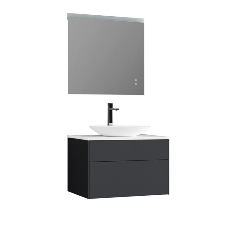 Koupelnový nábytek – set StoneArt Venice VE-0800pro-3 tmavě šedý 80×52