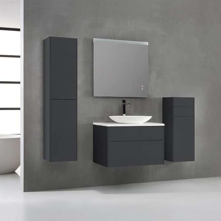Koupelnový nábytek – set StoneArt Venice VE-0800pro-3 tmavě šedý 80×52
