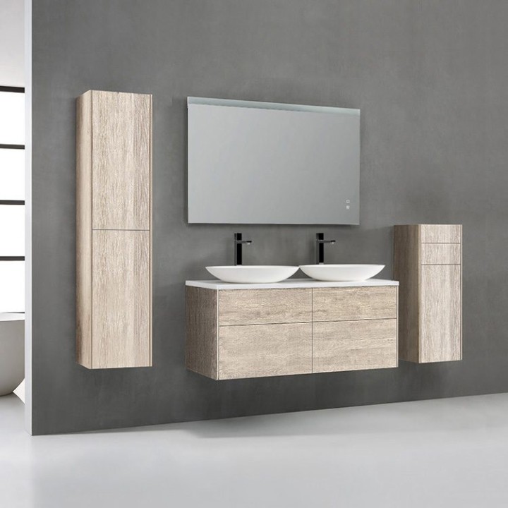 Koupelnová skříňka StoneArt Venice VE-1200pro-3 dubová světlá 120×52