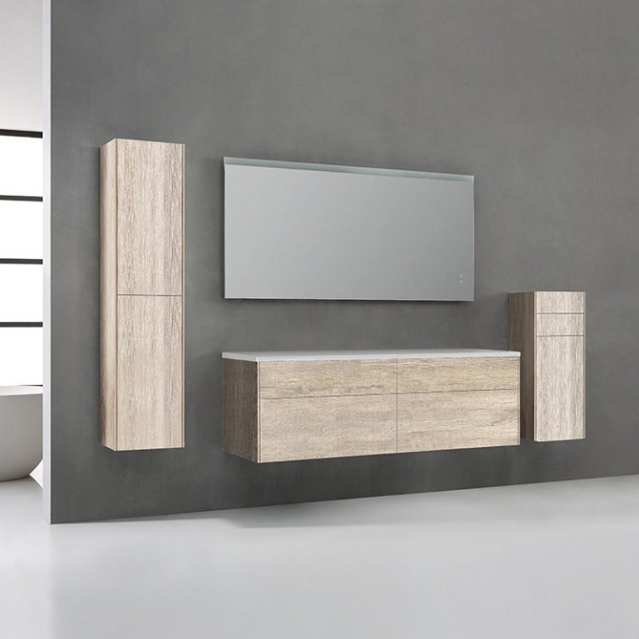 Koupelnová skříňka StoneArt Venice VE-1600pro dubová světlá 160×52