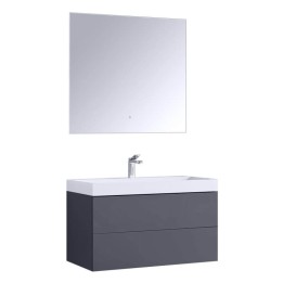 Koupelnový nábytek – set StoneArt Brugge BU-0901 tmavě šedý 90×56
