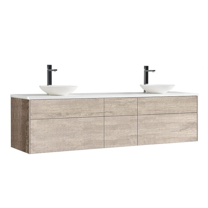 Koupelnová skříňka StoneArt Venice VE-2000pro-4 dubová světlá 200×52