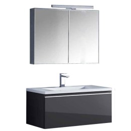 Koupelnový nábytek – set StoneArt Milano ME-0800-1 tmavě šedý 80×45