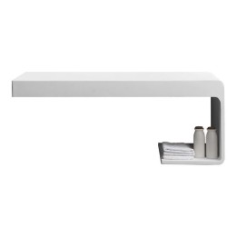 Umyvadlo StoneArt z minerálního kamene LQ610-1 bílé 100×40 matné
