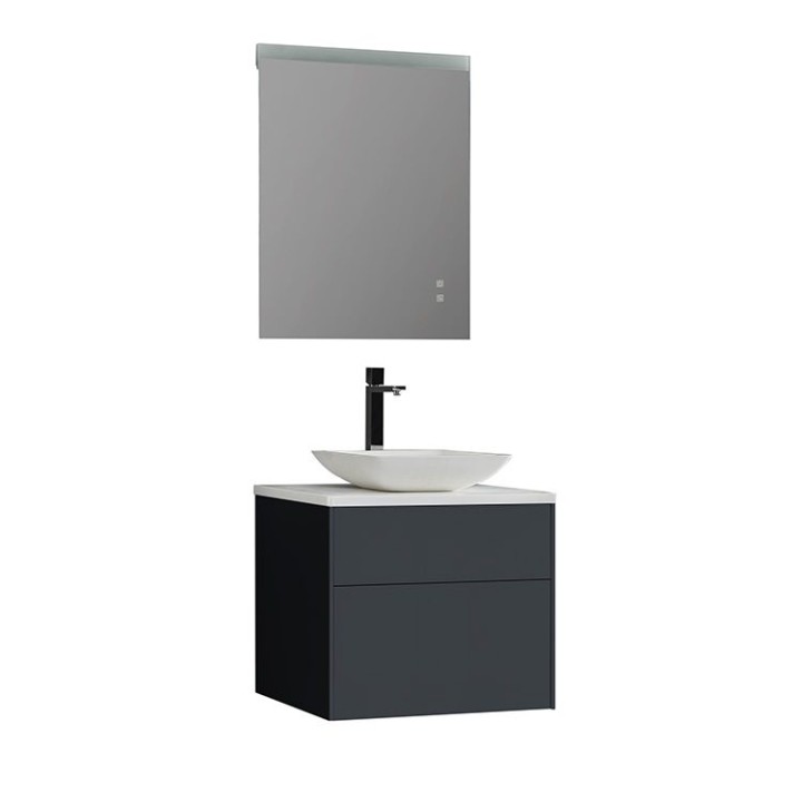 Koupelnový nábytek – set StoneArt Venice VE-0600pro-2 tmavě šedý 60×52