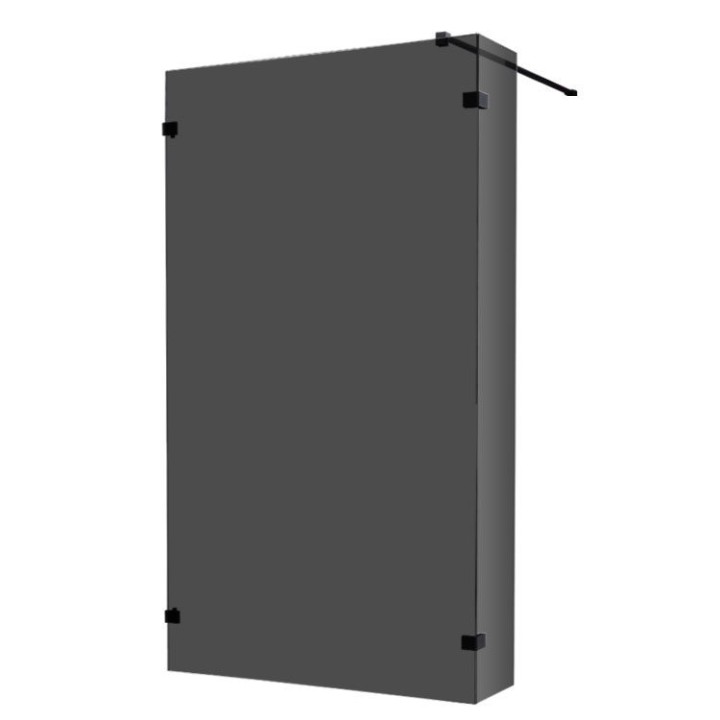 Walk-in sprchová zástěna EAGO AWT LY1201-B černá 120×210