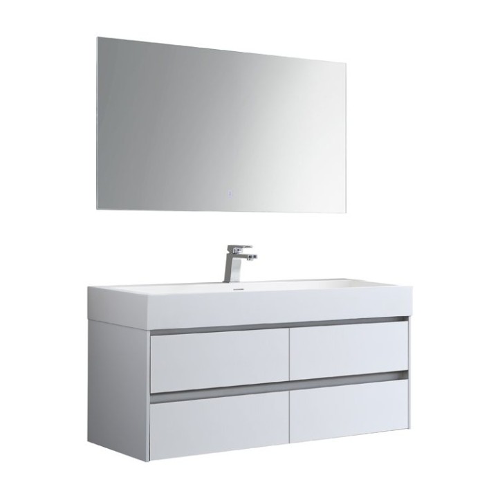 Koupelnový nábytek – set StoneArt Mailand ML-1200 bílý matný 120×48