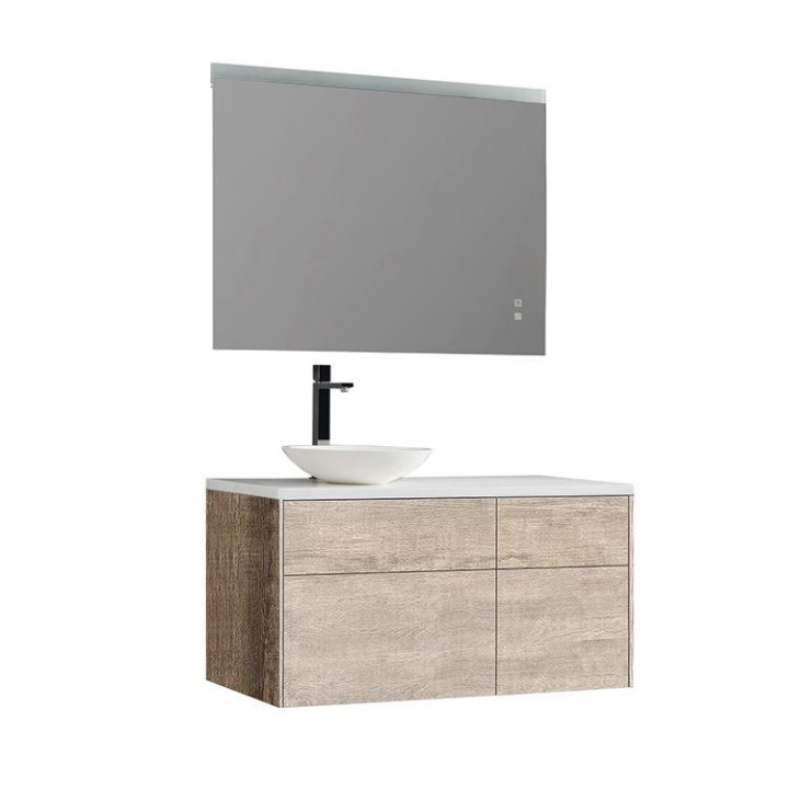 Koupelnový nábytek – set StoneArt Venice VE-1010pro-4 dubový světlý 100×52 levé provedení