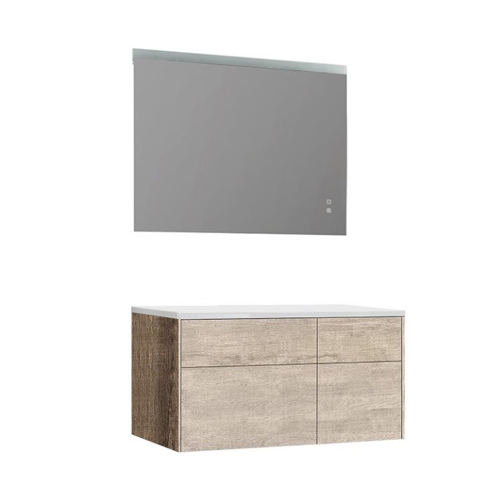 Koupelnový nábytek – set StoneArt Venice VE-1010pro dubový světlý 100×52 levé provedení
