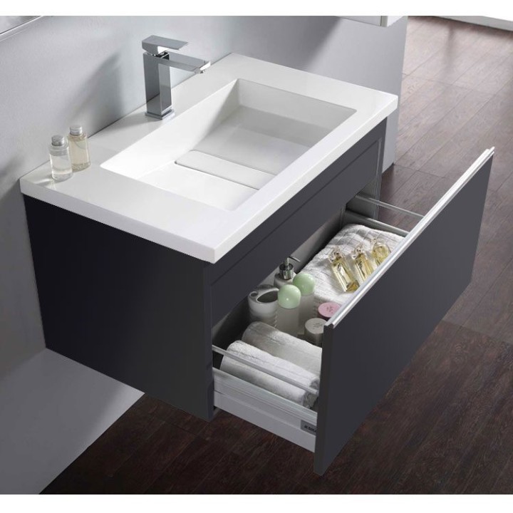 Koupelnová skříňka StoneArt Milano ME-0800 tmavě šedá 80×45