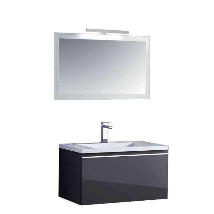 Koupelnový nábytek – set StoneArt Milano ME-0800 tmavě šedý 80×45