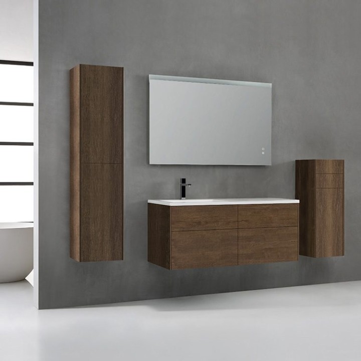 Koupelnová skříňka StoneArt Venice VE-1210-II dubová tmavá 120×52 levé provedení