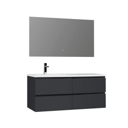 Koupelnový nábytek – set StoneArt Monte Carlo MC-1210 tmavě šedý 120×52 levé provedení