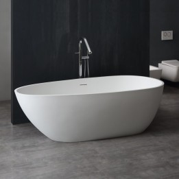 Volně stojící vana StoneArt BS-505 bílá 171×85 lesklá
