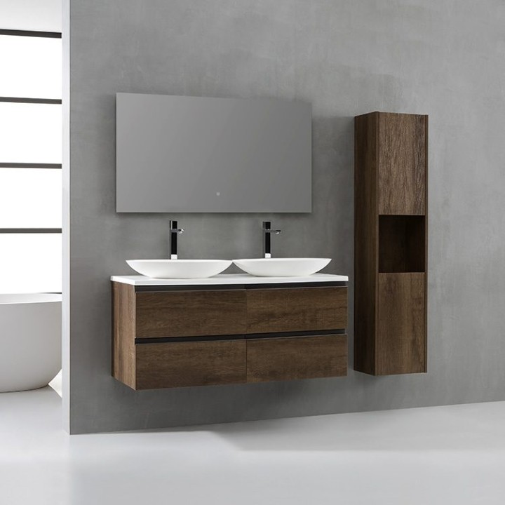 Koupelnová skříňka StoneArt Monte Carlo MC-1200pro-3 dubová tmavá 120×52