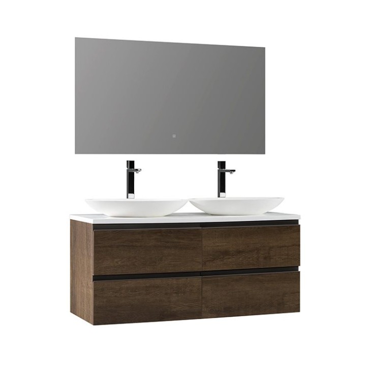 Koupelnový nábytek – set StoneArt Monte Carlo MC-1200pro-3 dubový tmavý 120×52