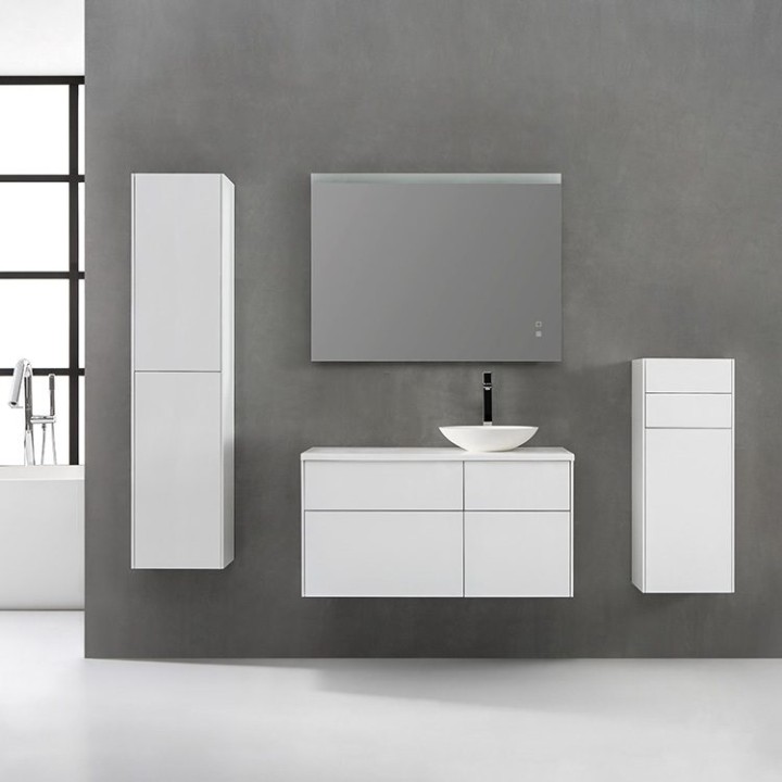 Koupelnová skříňka StoneArt Venice VE-1010pro-4 dubová tmavá 100×52 pravé provedení