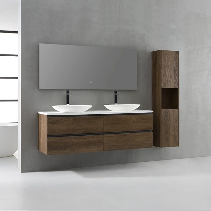Koupelnová skříňka StoneArt Monte Carlo MC-1600pro-3 dubová tmavá 160×52