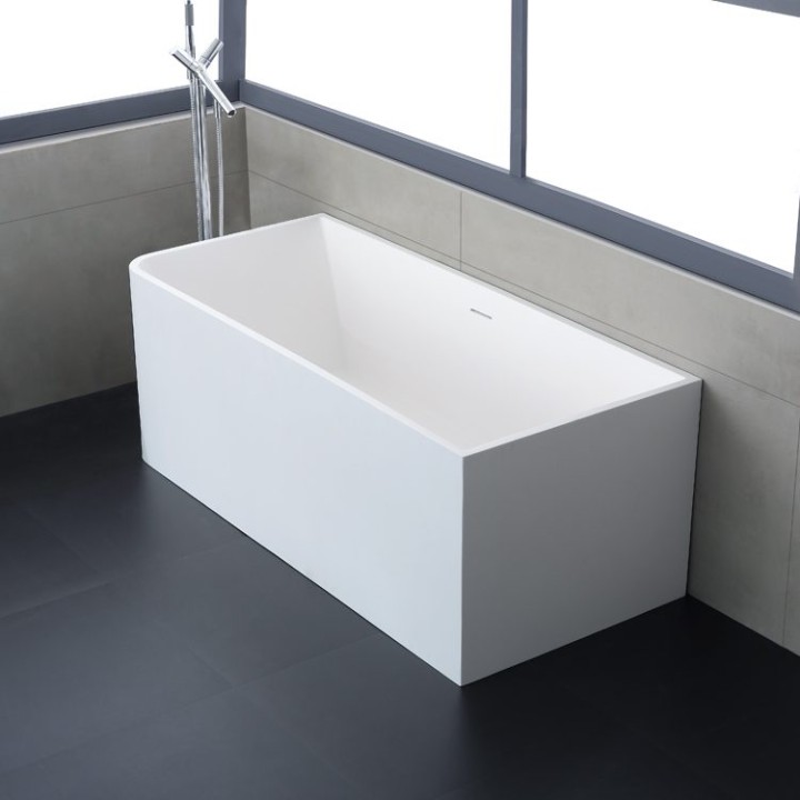 Volně stojící vana StoneArt BS-534 bílá 156×70 matná