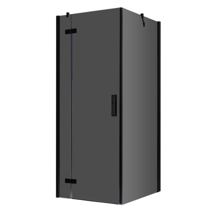Sprchový kout EAGO AWT LBS1005-B černý 100×100 levé provedení