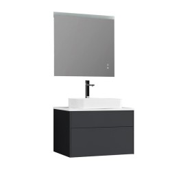 Koupelnový nábytek – set StoneArt Venice VE-0800pro-5 tmavě šedý 80×52