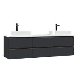 Koupelnová skříňka StoneArt Monte Carlo MC-1800pro-5 tmavě šedá 180×52
