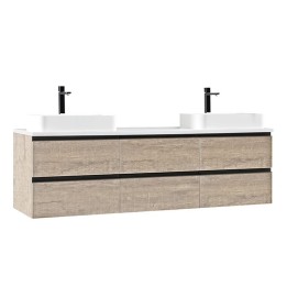 Koupelnová skříňka StoneArt Monte Carlo MC-1800pro-5 dubová světlá 180×52