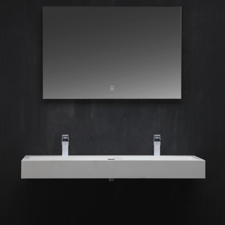 Umyvadlo StoneArt LP4512-1 z minerálního kamene bílé 120×48 matné