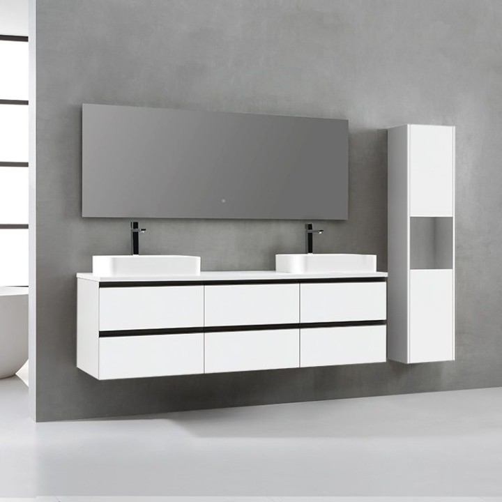 Koupelnový nábytek – set StoneArt Monte Carlo MC-1800pro-5 bílý 180×52