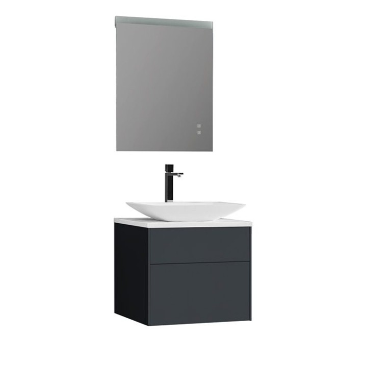 Koupelnový nábytek – set StoneArt Venice VE-0600pro-1 tmavě šedý 60×52
