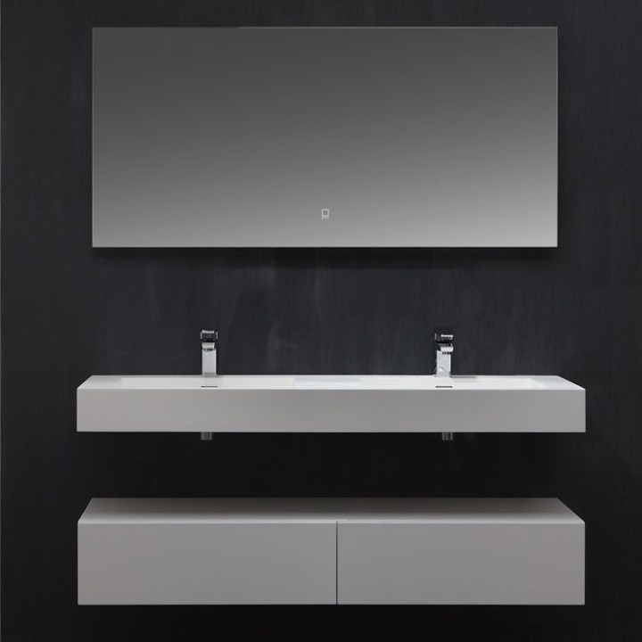 Koupelnová skříňka StoneArt LP4514 bílá 140×48 lesklá