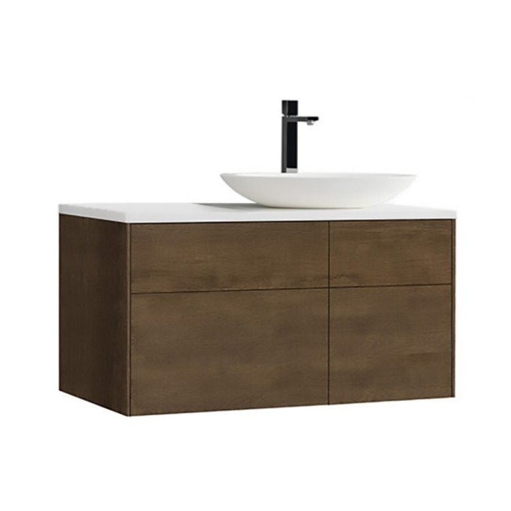 Koupelnová skříňka StoneArt Venice VE-1010pro-3 dubová tmavá 100×52 pravé provedení