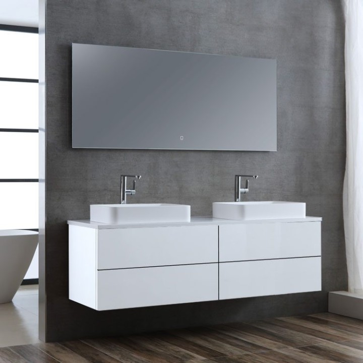Koupelnový nábytek – set StoneArt Brugge BU-1601pro-5 bílý 160×50