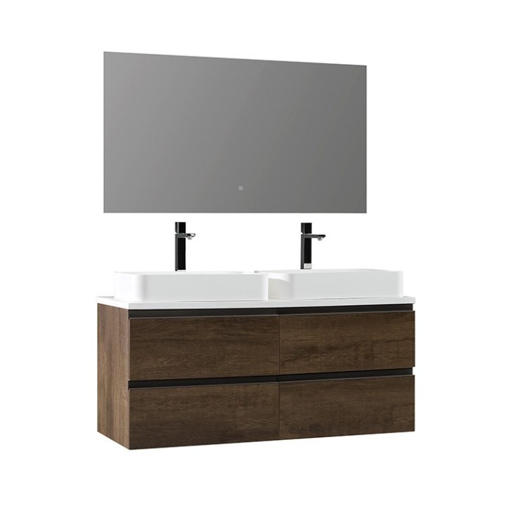 Koupelnový nábytek – set StoneArt Monte Carlo MC-1200pro-5 dubový tmavý 120×52