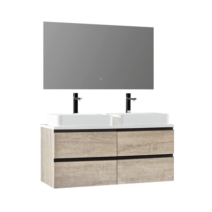 Koupelnový nábytek – set StoneArt Monte Carlo MC-1200pro-5 dubový světlý 120×52