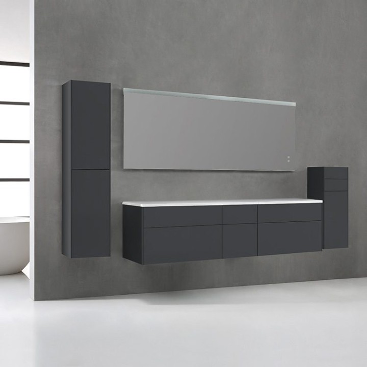 Koupelnový nábytek – set StoneArt Venice VE-2000pro tmavě šedý 200×52