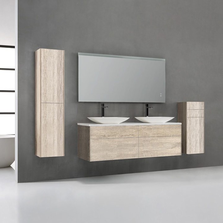 Koupelnový nábytek – set StoneArt Venice VE-1600pro-1 dubový světlý 160×52
