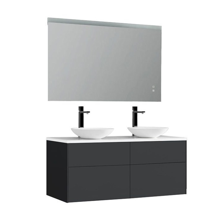 Koupelnový nábytek – set StoneArt Venice VE-1200pro-4 tmavě šedý 120×52