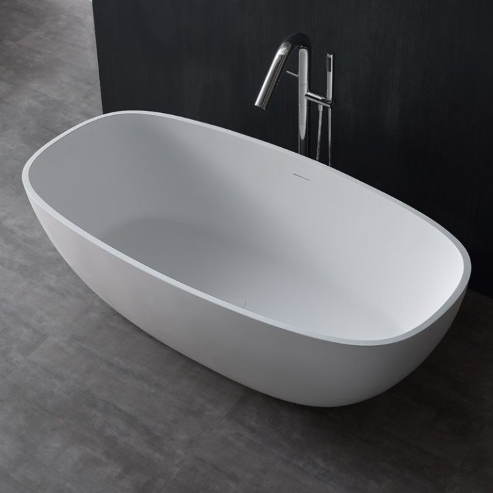 Volně stojící vana StoneArt BS-552 bílá 177×88 matná