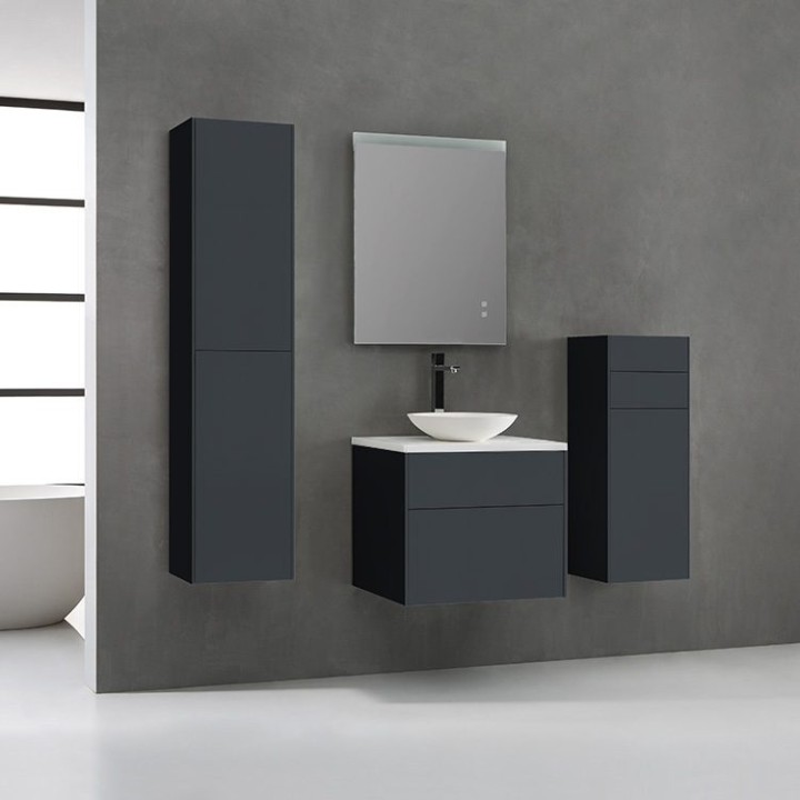 Koupelnový nábytek – set StoneArt Venice VE-0600pro-4 tmavě šedý 60×52