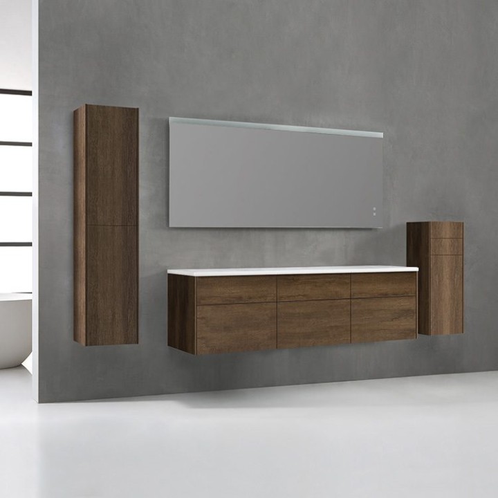 Koupelnový nábytek – set StoneArt Venice VE-1800pro dubový tmavý 180×52