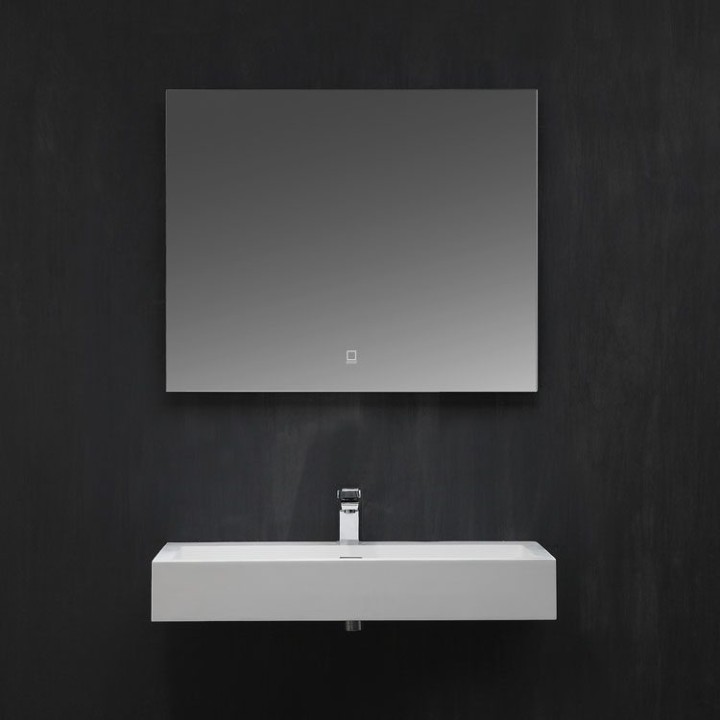 Umyvadlo StoneArt LP6208 z minerálního kamene bílé 80×46 matné