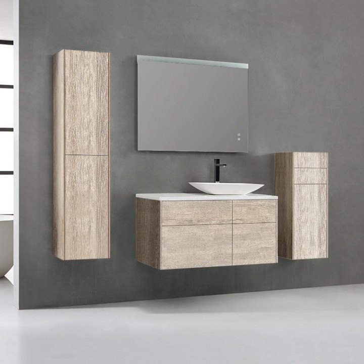 Koupelnový nábytek – set StoneArt Venice VE-1010pro-1 dubový světlý 100×52 pravé provedení