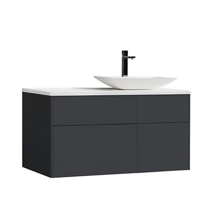 Koupelnová skříňka StoneArt Venice VE-1010pro-1 tmavě šedá 100×52 pravé provedení